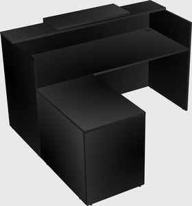 L-shaped modular reception