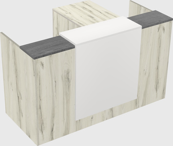 L-shaped modular reception