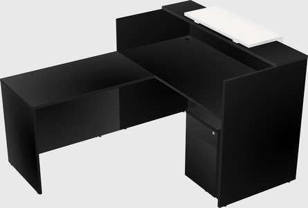 L-shaped modular reception