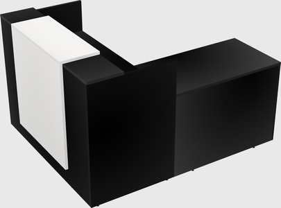 L-shaped modular reception