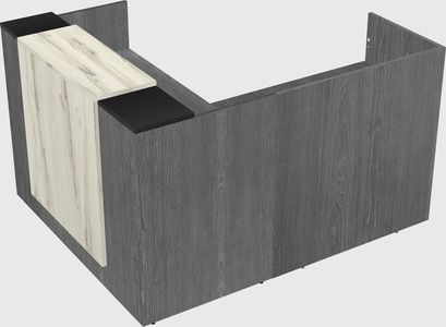 L-shaped modular reception