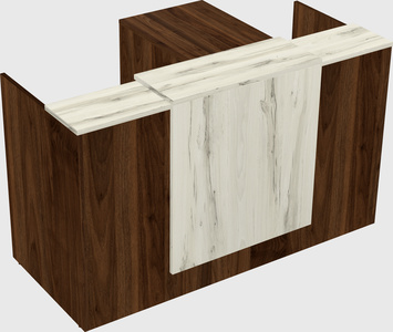 L-shaped modular reception