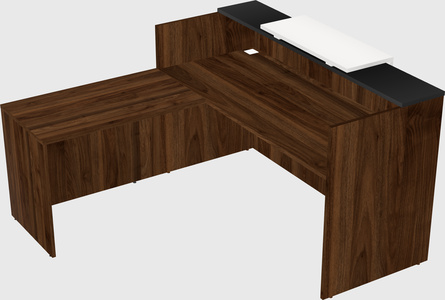L-shaped modular reception