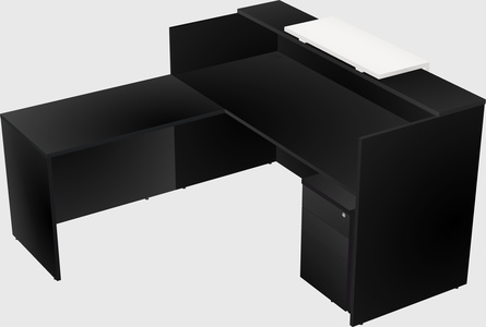 L-shaped modular reception