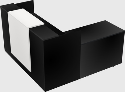 L-shaped modular reception