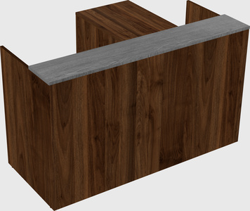 L-shaped modular reception