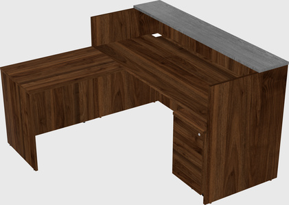 L-shaped modular reception