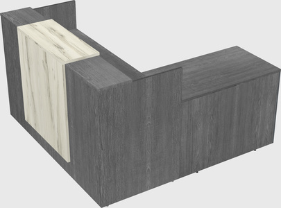 L-shaped modular reception