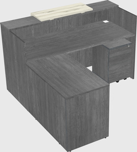 L-shaped modular reception