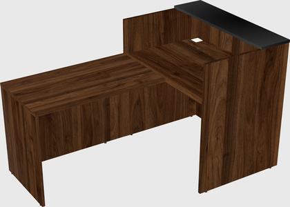 L-shaped modular reception