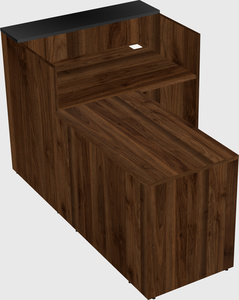 L-shaped modular reception