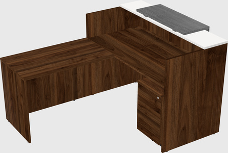 L-shaped modular reception