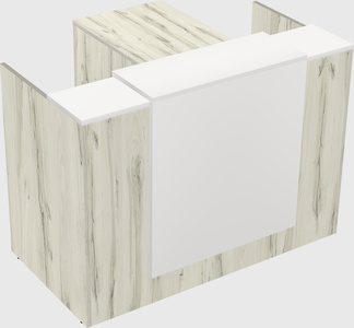 L-shaped modular reception