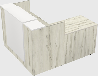 L-shaped modular reception