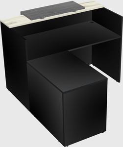 L-shaped modular reception