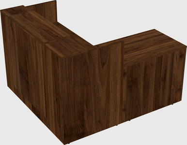 L-shaped modular reception
