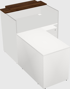 L-shaped modular reception