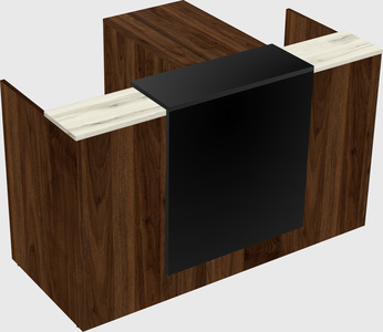 L-shaped modular reception