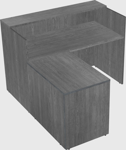 L-shaped modular reception