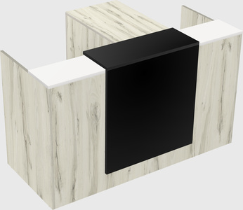 L-shaped modular reception