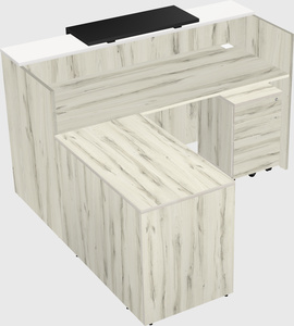 L-shaped modular reception