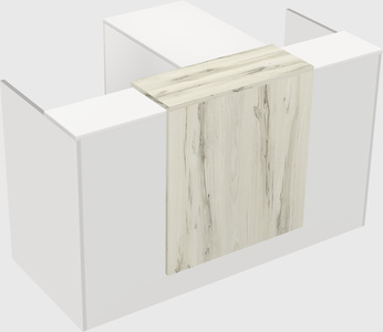 L-shaped modular reception