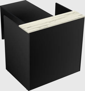 L-shaped modular reception