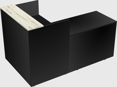 L-shaped modular reception