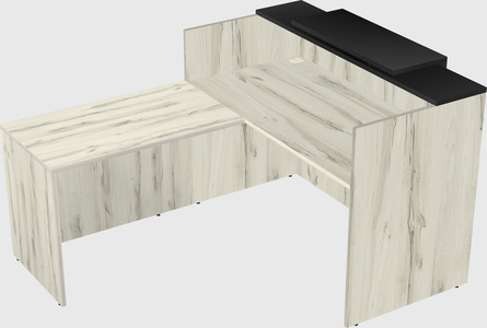 L-shaped modular reception
