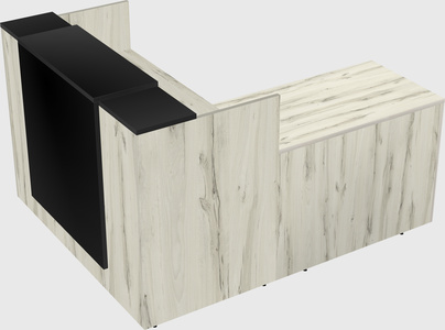 L-shaped modular reception