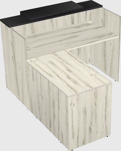 L-shaped modular reception