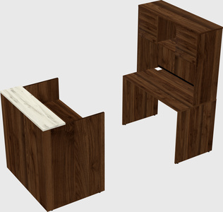 Modular reception desk