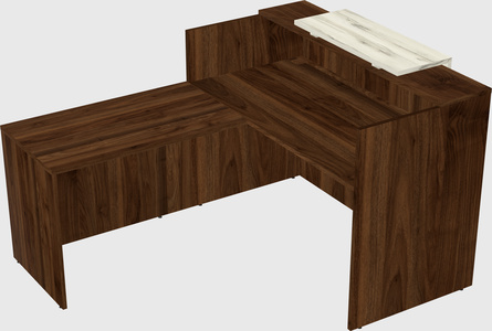 L-shaped modular reception