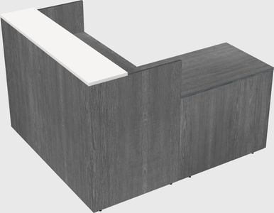 L-shaped modular reception