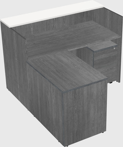 L-shaped modular reception