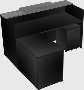 L-shaped modular reception