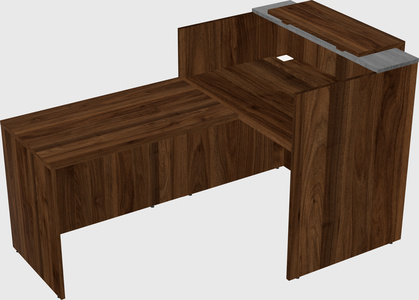 L-shaped modular reception