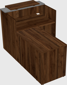 L-shaped modular reception