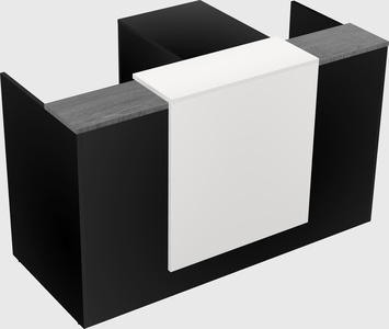 L-shaped modular reception
