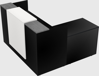 L-shaped modular reception
