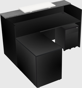 L-shaped modular reception