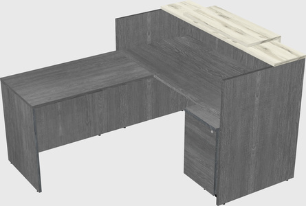 L-shaped modular reception