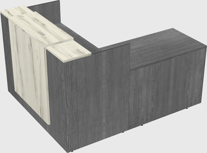 L-shaped modular reception