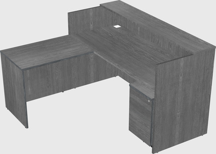 L-shaped modular reception