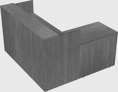 L-shaped modular reception