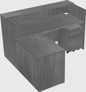 L-shaped modular reception