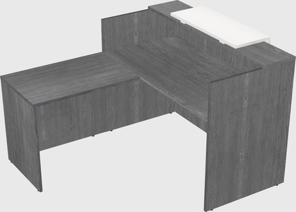 L-shaped modular reception