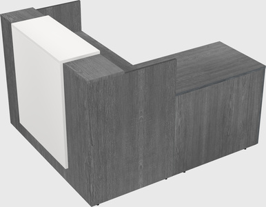 L-shaped modular reception