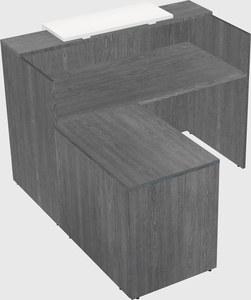 L-shaped modular reception