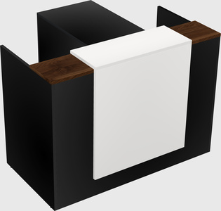 L-shaped modular reception